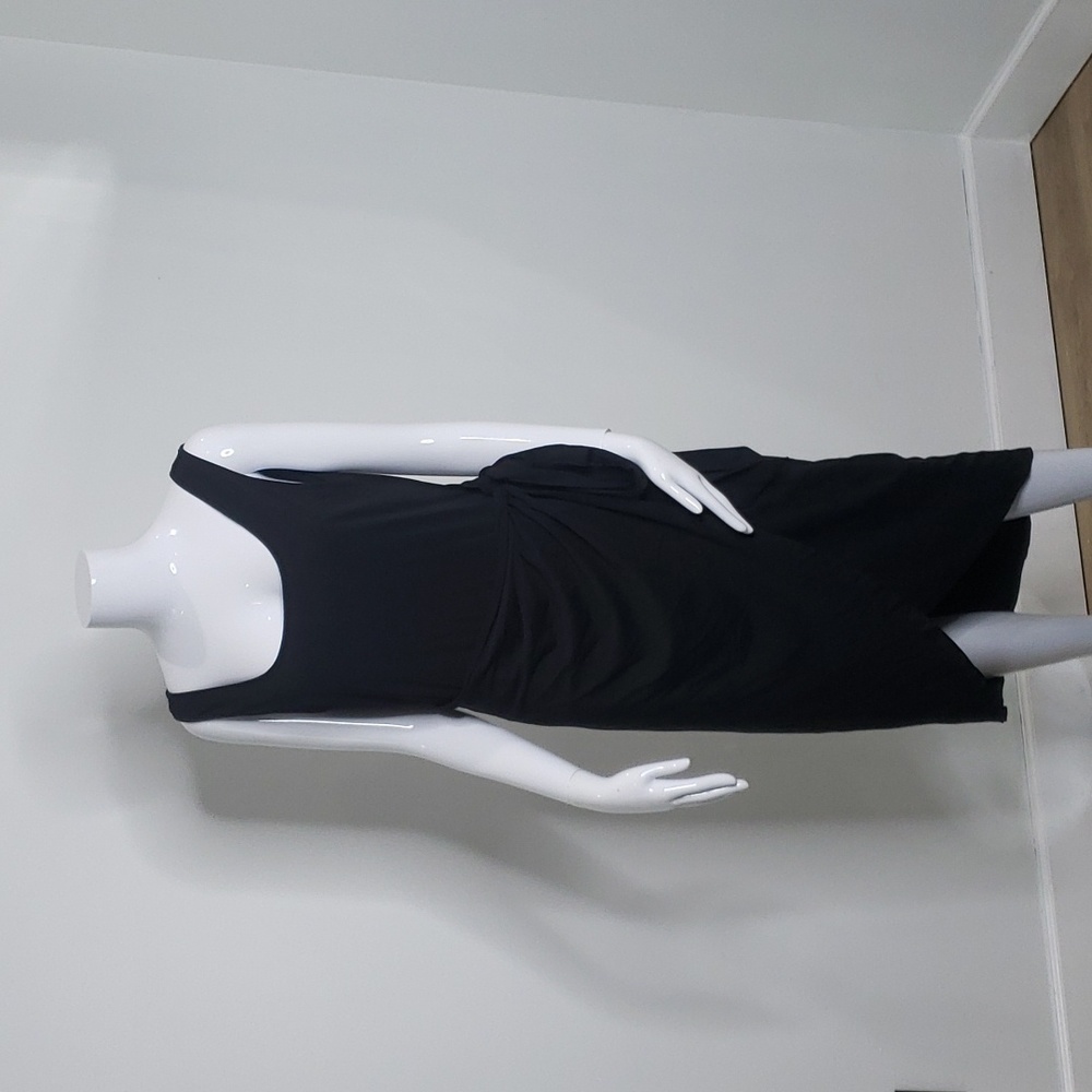 🤯3/$12 Salant Black Wrap Dress NWOT Size XL